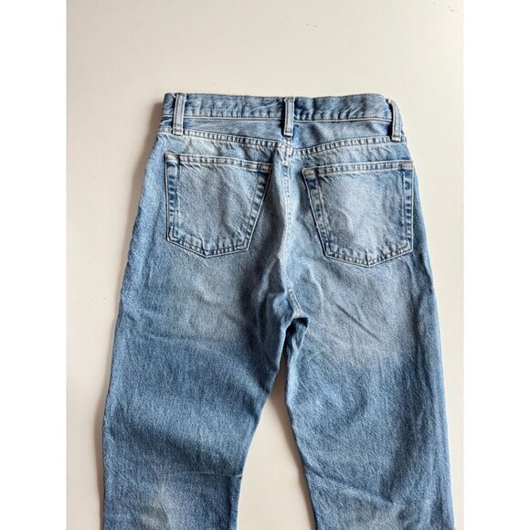 ZARA Medium Wash Denim High Rise Tapered Mom Fit Ankle Jeans, Size 4/26 - Picture 6 of 11